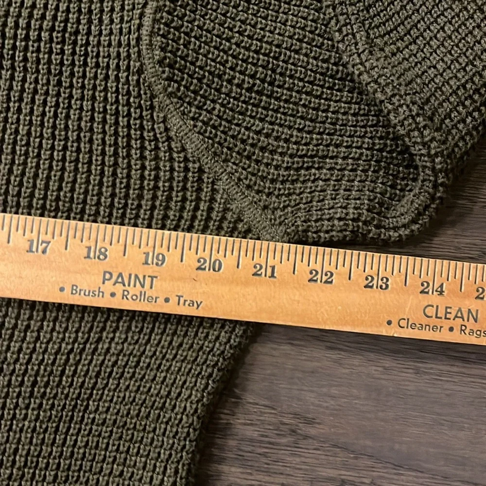 Timberland Waffle Knit Crew Neck Sweater shirt new Olive Green Mens Size Medium